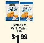 IGA Best choice vanilla wafers offer