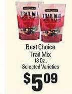 IGA Best choice trail mix offer