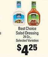 IGA Best choice salad dressing offer