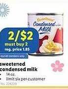 Lidl Sweetened condensed milk offer