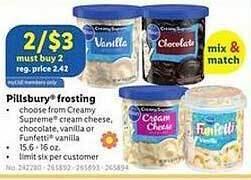 Lidl Pillsbury frosting offer