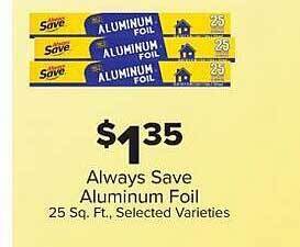 IGA Always save aluminum foil offer