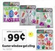 Lidl Easter window gel cling offer