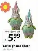 Lidl Easter gnome décor offer