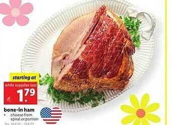 Lidl Bone-in ham offer