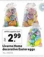 Lidl Livarno home decorative easter eggs offer