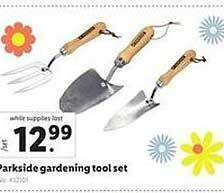 Lidl Parkside gardening tool set offer