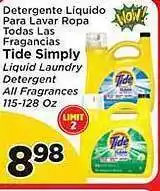 Presidente Tide simply liquid laundry detergent offer
