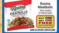 ACME Rosina meatballs offer