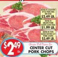 Associated Center cut pork chops offer