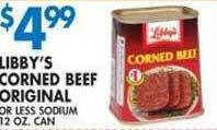 Associated Libby's corned beef original offer