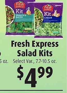 Gristedes Fresh express salad kits offer