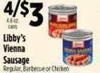 Pioneer Supermarkets Libby's vienna sausage offer