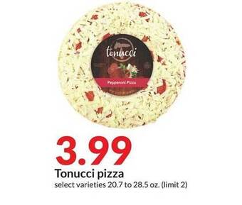 Hy-Vee Tonucci pizza offer
