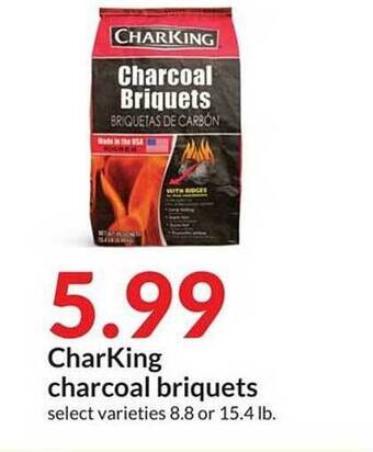 Hy-Vee Charking charcoal briquets offer