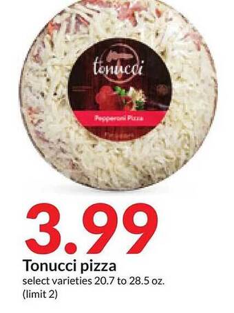 Hy-Vee Tonucci pizza offer