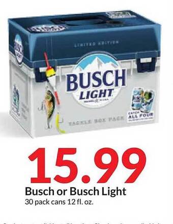 Hy-Vee Busch or busch light offer