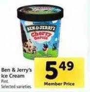 Safeway Ben & jerry's ice cream offer