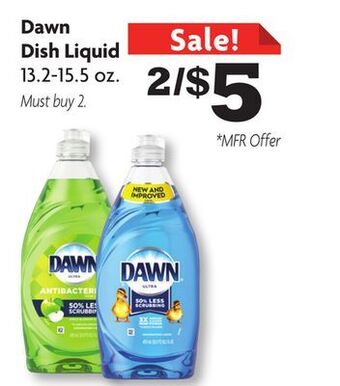 Family Dollar Dawn dish liquid offer