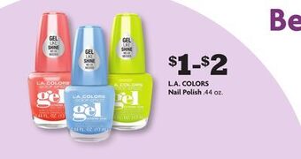 Family Dollar L.a. colors nail polish offer