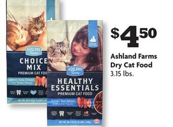 Family Dollar Ashland farms dry cat food offer