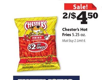 Family Dollar Chester's hot fries offer