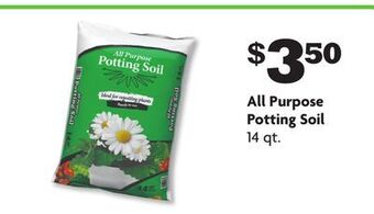 Family Dollar All purpose potting soil offer