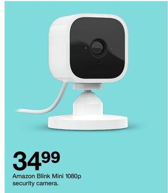 Target Amazon blink mini 1080p security camera offer