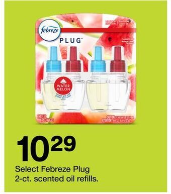 Target Select febreze plug 2-ct. scented oil refills offer