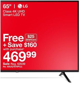 Target Lg 65" class 4k uhd smart led tv offer