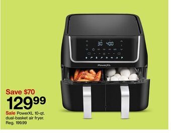 Target Powerxl 10-qt. dual-basket air fryer offer