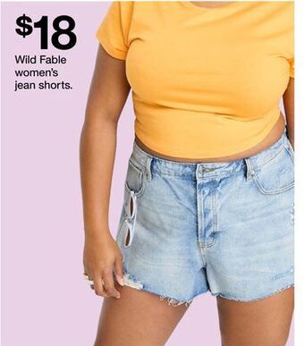 Target Wild fable women's jean shorts offer