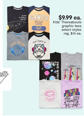 JC Penney Kids' thereabouts graphic tees offer