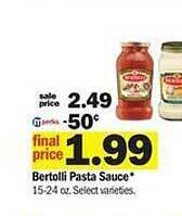 Meijer Bertolli pasta sauce offer