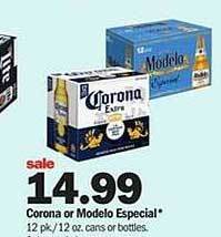 Meijer Corona or modelo especial offer