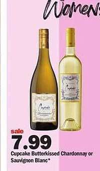 Meijer Cupcake butterkissed chardonnay or sauvignon blanc offer