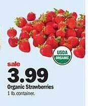 Meijer Organic strawberries offer