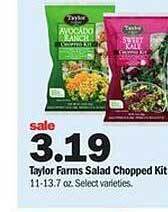 Meijer Taylor farms salad chopped kit offer