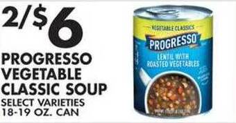 Met Foodmarkets Progresso vegetable classic soup offer