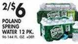 Met Foodmarkets Poland spring water offer