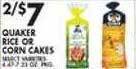 Met Foodmarkets Quaker rice or corn cakes offer