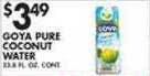 Met Foodmarkets Goya pure coconut water offer