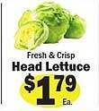 Sellers Bros Head lettuce offer
