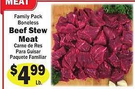 Sellers Bros Beef stew meat offer