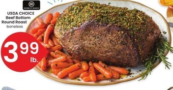 Albertsons USDA Choice Beef Bottom Round Roast boneless offer