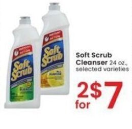 Albertsons Soft Scrub Cleanser 24 oz offer