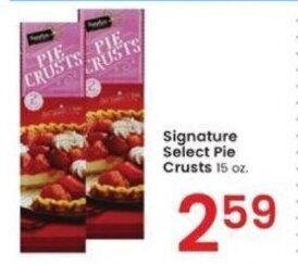 Albertsons Signature Select Pie Crusts 15 oz offer