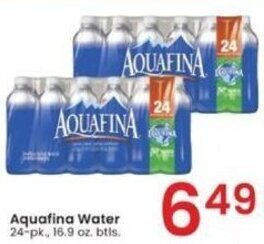 Albertsons Aquafina Water 24-pk., 16.9 oz btls. offer