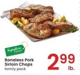 Albertsons Boneless Pork Sirloin Chops offer