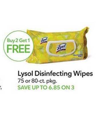 Publix Lysol disinfecting wipes offer